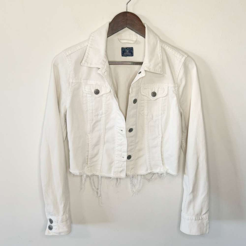LUCKY BRAND Dungarees White Jean Jacket
